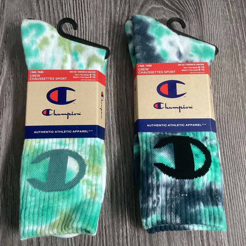 Champion Tye Dye Crew Socks -sold per pair!